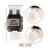 Válvula Solenoide eléctrica de rosca macho, normalmente cerrada, 3/4 ", DC12V AC220V, bomba de interruptor magnético, purificador, accesorios para lavadora