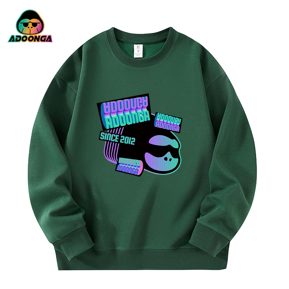 Long Sleeved Sweatshirt, Casual Sports Round Neck T-shirt, Solid Color, Plus Size, Versatile Couple Hoodie