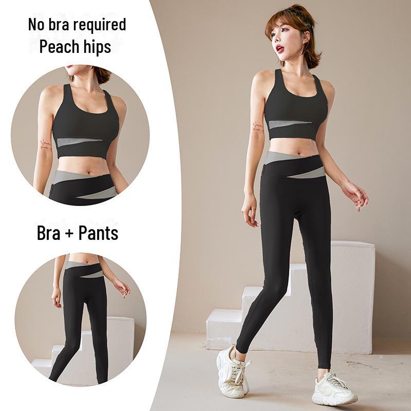Women's Yoga Fitness Sportswear Set - Yoga Tops & Running Suits with Sun Protection.