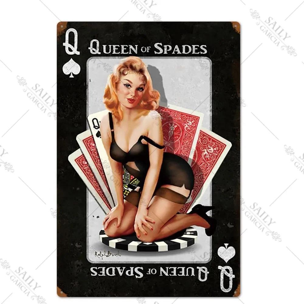 Vintage Surfing Girls Metal Sign Posters for Home Decor Fashion Art Wall Mural Bar Pub Sign Decor Metal Plate
