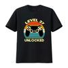 Funny 37th Birthday T Shirt Level 37 Unlocked Perfect for Thirty Seven Years Old Gamer Dad vintage Washed Breathable graphic