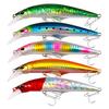Fishing Bait Hard Lure with Treble Hook Realistic Looking 3D Eyes Bright Color Portable Mini Artificial Lure Fake Bait