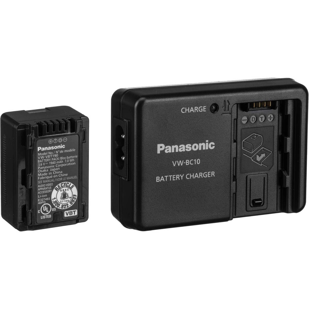 Аккумуляторный блок Panasonic для потребительских видеокамер Черный