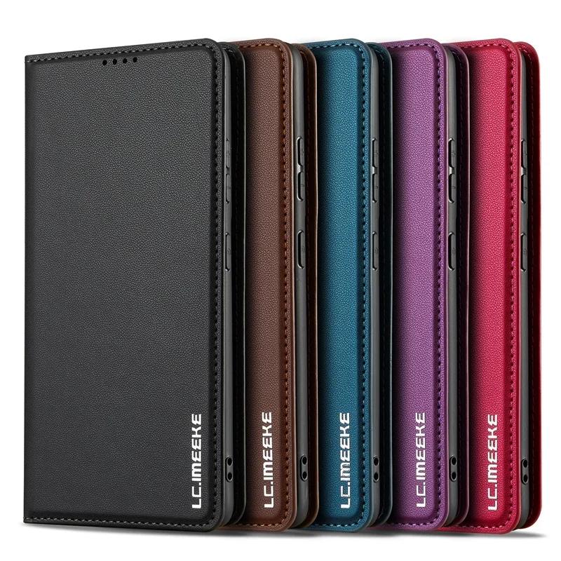 Funda Z Flip6 Fold 6 Coque for Samsung Galaxy Z Fold6 Fold5 Fold4 Flip5 Flip4 3 Magnetic Leather Long Strap Bag Phone Case Shell