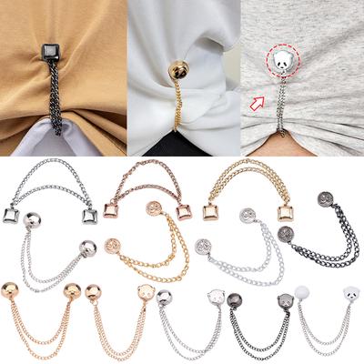1PC Edge Alloy Fixed Buckle Clothing Accessories Magnetic Chain Buckle Pants Leg Fixing Clip