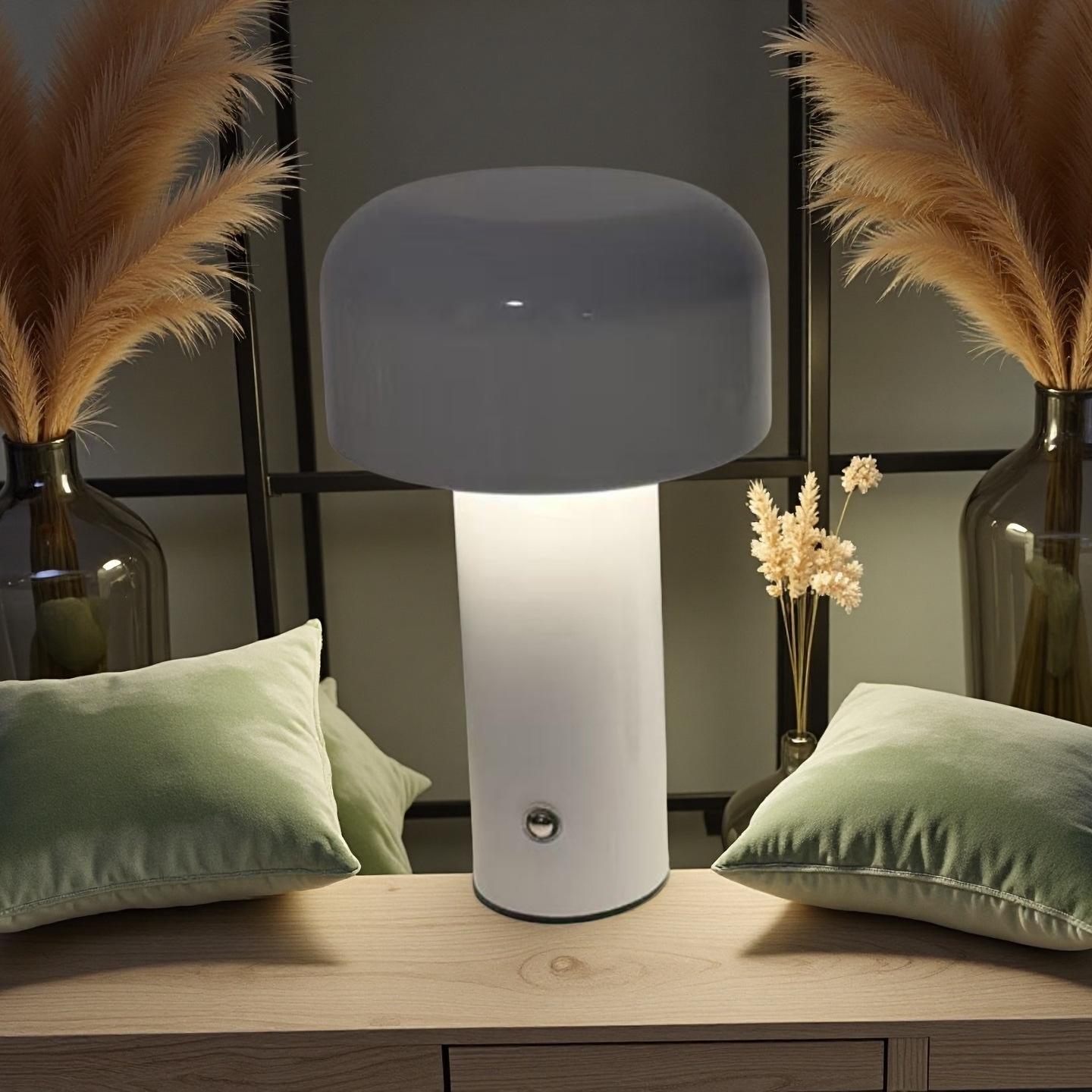 

LED Mushroom Night Light: Cross-border Wrought Iron Table Lamp for Bars, Restaurants, Cafes, Hotels, and Bedrooms 1200mm