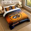 Bedding Set 1 Duvet Cover 2 Pillowcases Hull City Print Soft Bed Linen Bedroom Decor