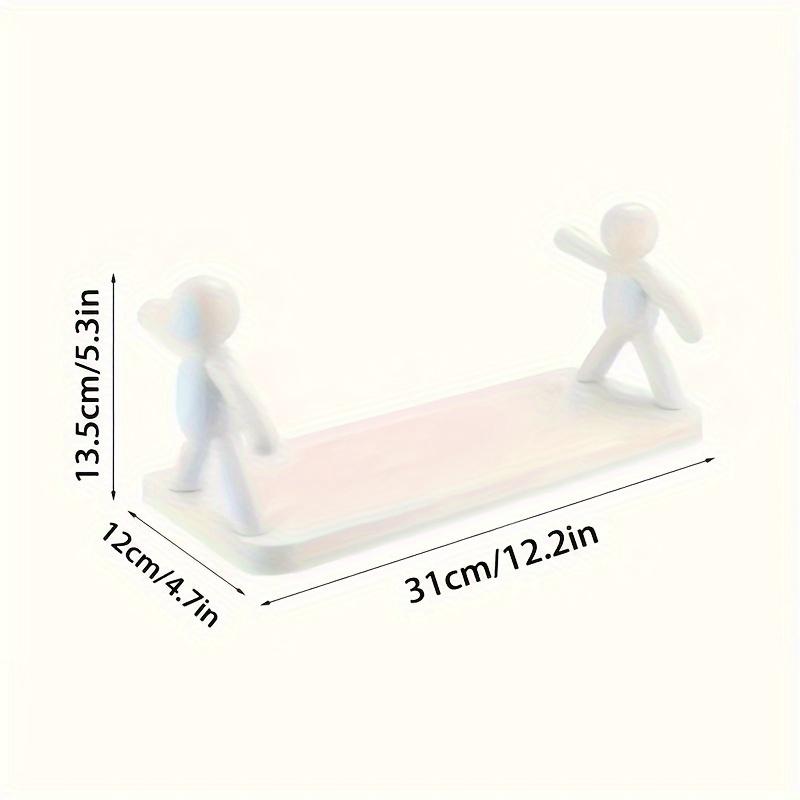 

Настенные полки в виде гуманоидной фигуры, многофункциональные, упрощенный дизайн, пластиковый материал, для хранения на кухне и в ванной комнате