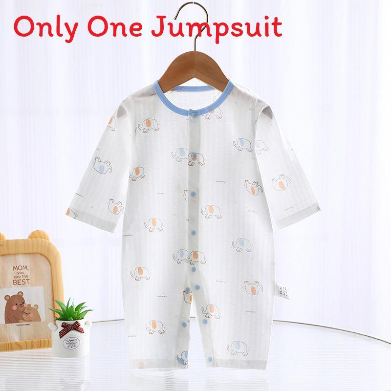 Baby Cotton Romper With Long Sleeves For Newborns Summer Safe Skinfriendly