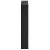 Shoe Cabinet with Mirror 3 Tier Black 63 x 17 x 102.5 cm