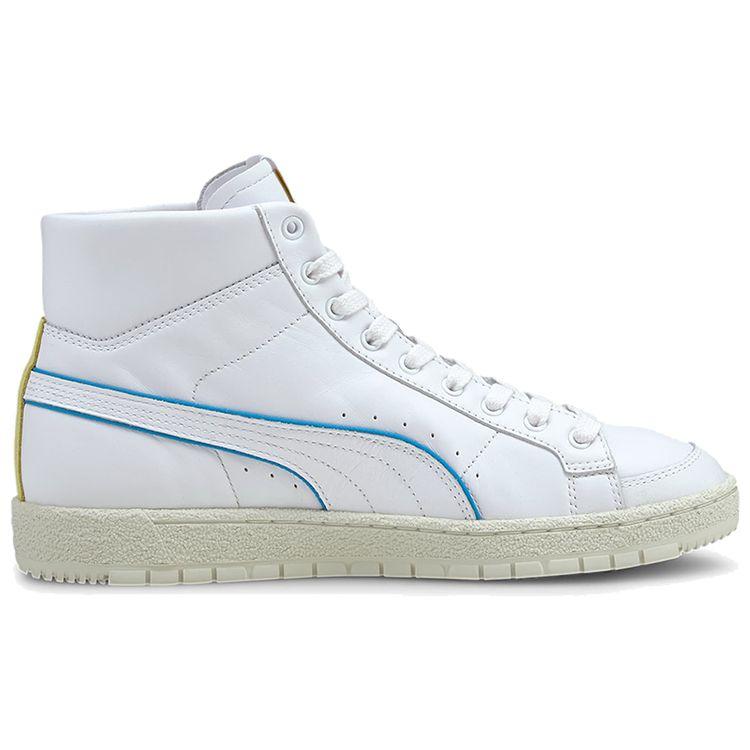 Puma Ralph Sampson 70 Mid Rudolf Dassler Legacy Collection Season 2 Unisex Sneakers White Yellow-Pear Vaporous-Grey 374962-01
