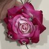 Exquisite Design Handmade Rose Keychain Rose Shape Imitation Flowers Pendant  Keychain Decoration