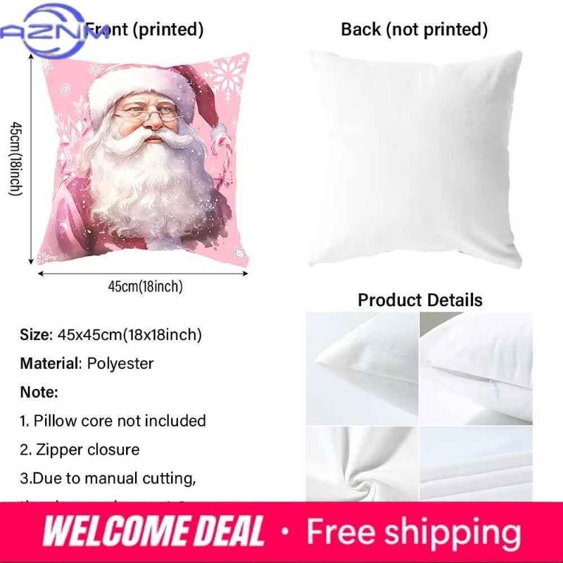 Cute Animal-Printed Pillowcases: Lion, Zebra, Elephant & Giraffe Designs! Sofa Cushion Cover Home Room Decoration