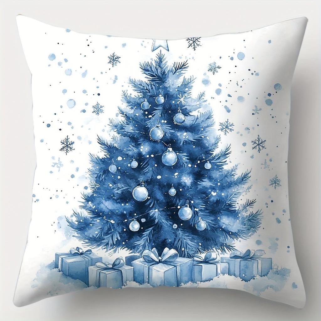 Weihnachtsdekoration Kissenbezug Geschenk Glocke Baum bedruckter Kissenbezug Wohnzimmer Sofa Kissen Suite Zimmer Heimdekoration
