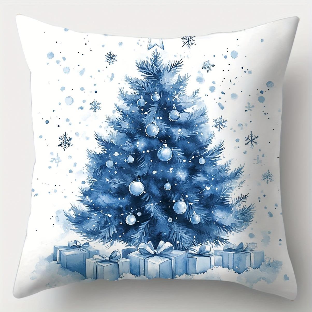 

Рождественское украшение наволочка подарок колокольчик елка наволочка с принтом гостиная диван подушка люкс комната украшение дома 45x45cm