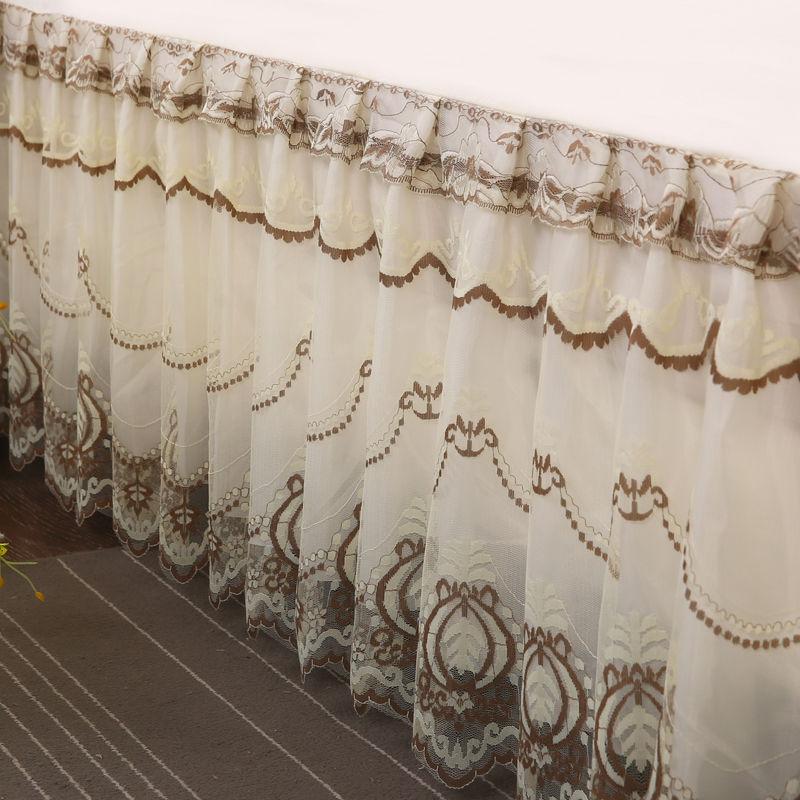 Korean version of the princess bedspread, single-piece lace bed skirt, three-piece set, bed cover, bed cover, Simmons protective cover.