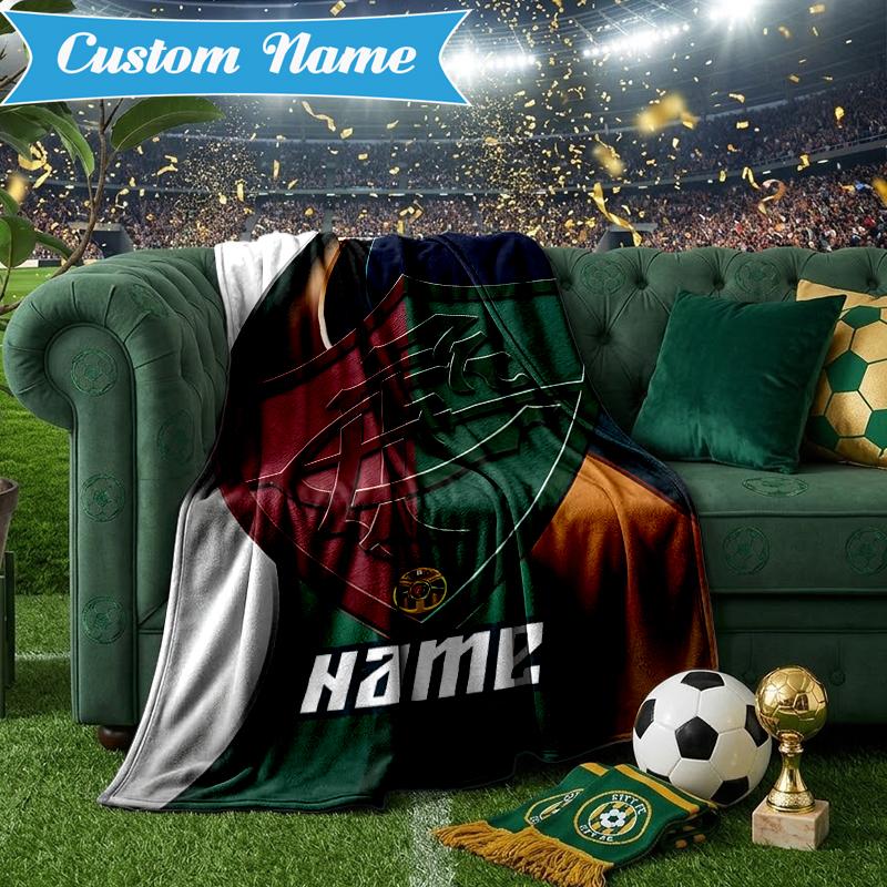 Custom Name Flamengo Crest Artwork Blanket Lightweight Ideal Bedding Blanket Perfect for Travel, Camping, Living Rooms, Sofas, Christmas gift