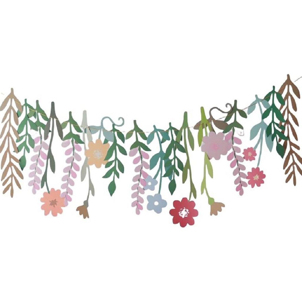 Paper Flower Garland, Party Garlands, Rectangular Paper Leaves Banner Decorations, Wall Decoration, Wedding, Birthday, Baby Shower