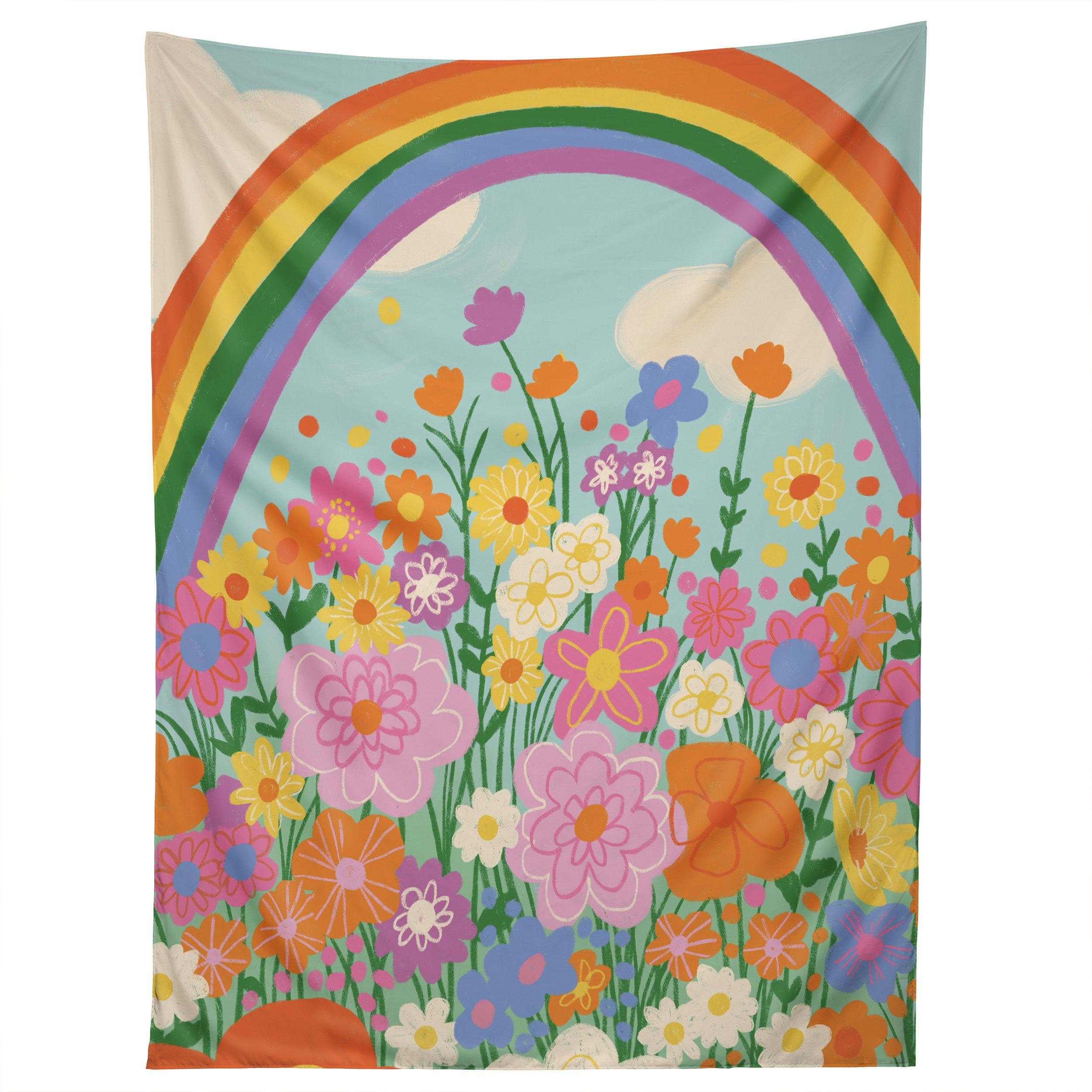HAPPY RAINBOW tapestry 75x100