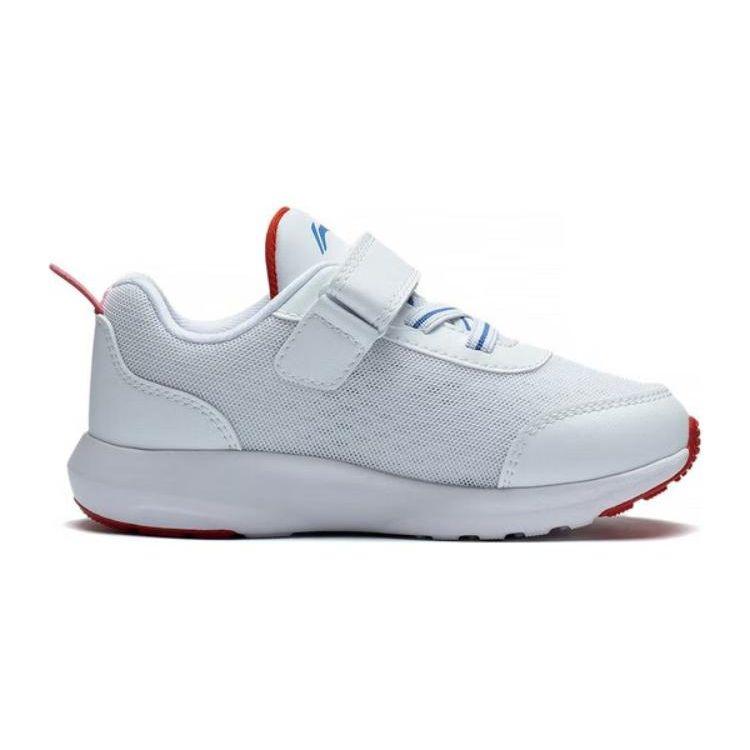 Li Ning Childrens Zhuo Da Wang Comfortable Shock Absorbing Wear Resistant Casual Shoes Kids Casual Shoes White Blue Red YKNS142-9