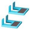 Door Hinge Spacer Smooth Door Opening Spacer 2/4/6pcs Magnetic Hinge Positioning Pieces Cabinet Door Gap Spacers for Easy