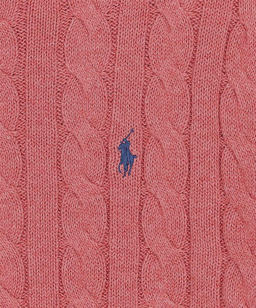 POLO RALPH LAUREN Cable Knit Cotton Sweater - Red