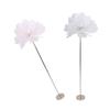 Ostrich Plume Floor Lamp Iron Art 61 Inch LED USB Stepless Dimmable Modern Decorative Standing Lamp 