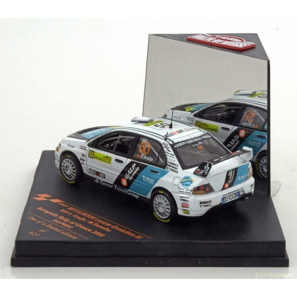 Vites Mitsubishi Lancer Evolution IX PWRC Acropolis Rally 2008 3rd Place 1/43 A.Araujo/M.Ramalho #50