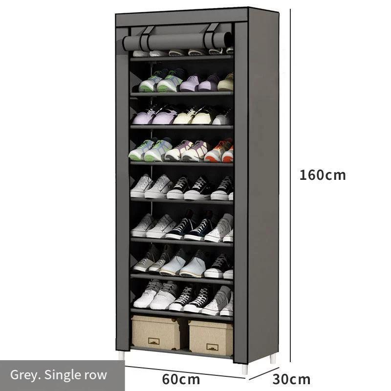 Simple dustproof shoe cabinet for dormitory apartment multi-level storage foyer shoe organizer rental house rental house durable