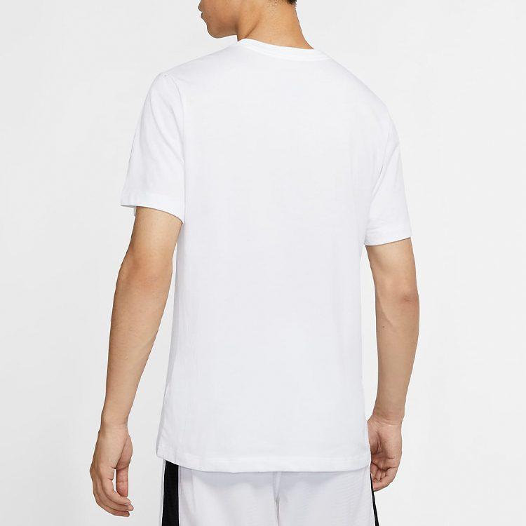 Nike T Shirts Men's White Crew Neck Moderate Straight Fit CV1041-100