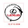 Car Badge Vinyl Reflective Fuel Tank Cap Stickers Decal Accessories For Lexus IS250 IS200 CT200h GS300 LS430 RX450h LX570 IS300 ES RX LS
