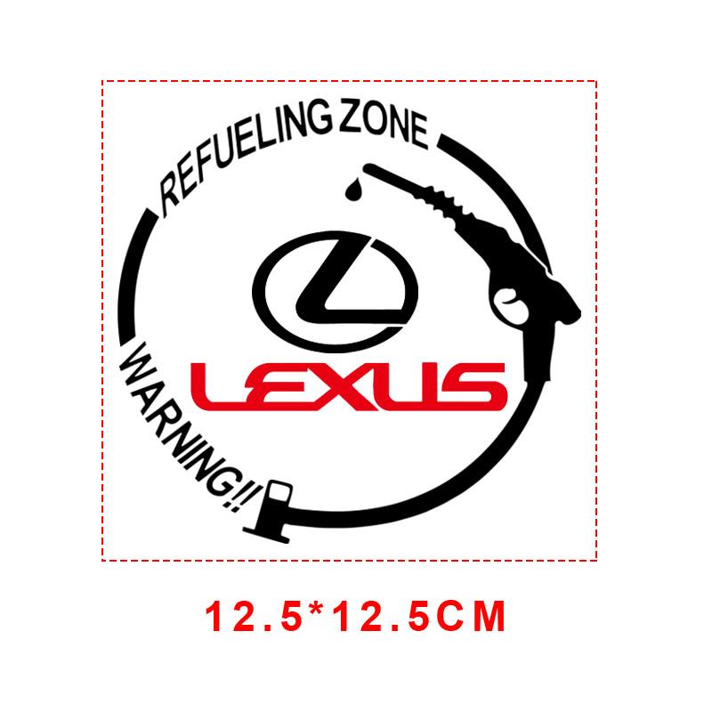 Car Badge Vinyl Reflective Fuel Tank Cap Stickers Decal Accessories For Lexus IS250 IS200 CT200h GS300 LS430 RX450h LX570 IS300 ES RX LS