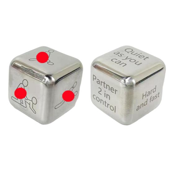 Metal Dice Romantic Date Night Decision Dice Fun Activity Couples Dice Game Toy for Valentine's Day Anniversary