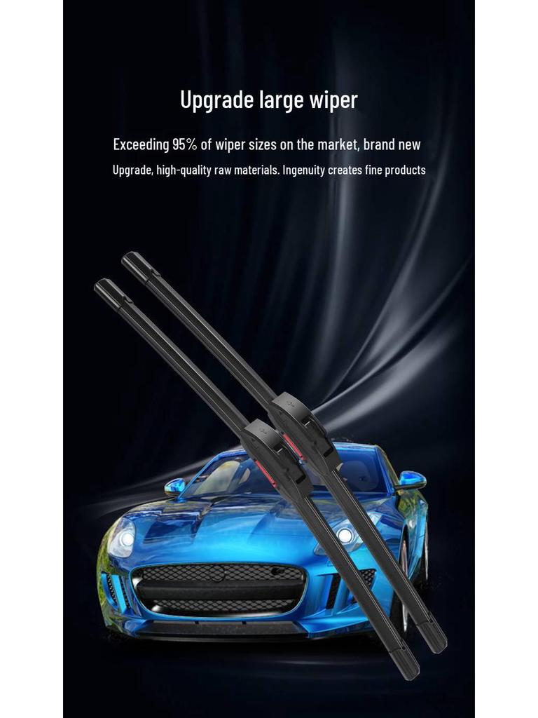 2019 Geometry A Double-Layer Rubber Wiper Blades: 21" Original & 22" PRO Silent Boneless Brush Strips