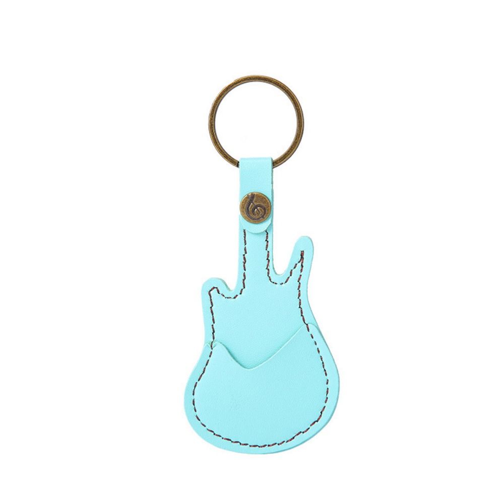 PU Leather Guitar Pick Keyring Guitar Shape Guitar Pick Sleeve Guitar Picks Case  Violin