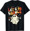 Halloween Lets Go Ghouls Ghost Retro Costume Femme Fille Enfants T-Shirt