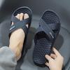 Men's Trendy Solid Color Open-Toe Breathable Slippers Non-Slip Durable EVA Slide Sandals for Outdoor Activities & Casual Comfortable Footwear