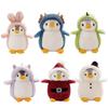 Weihnachts-Pinguin Plüschtiere Niedliche Stofftier Cosplay Pinguin Dino Hase Spielzeug Puppe Kissen Kinder Mädchen Geschenk Weiche Puppe Weihnachtsgeschenk schnell