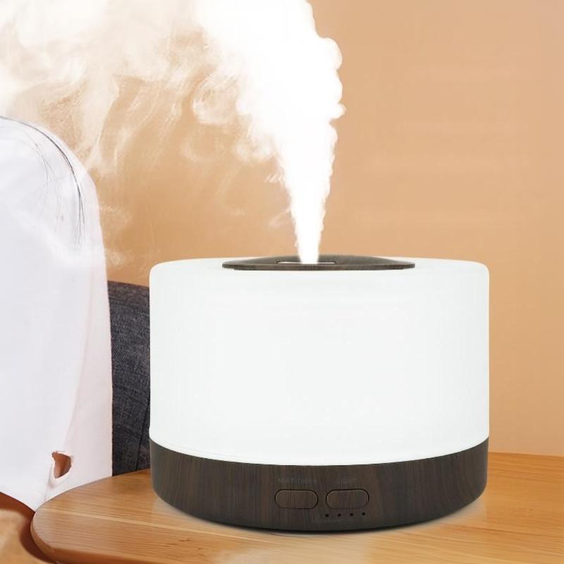 700ML Ultrasonic Aroma Diffuser Remote Control Humidifier with 7 Color LED Light for Home Office Bedroom Use