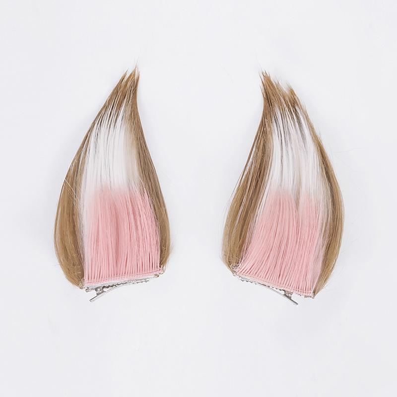 Miss Hina Cosplay Wig Impact Cosplay Gorou Cosplay Long Heat Resistant Synthetic Hair Ms Hina Wigs + Wig Cap