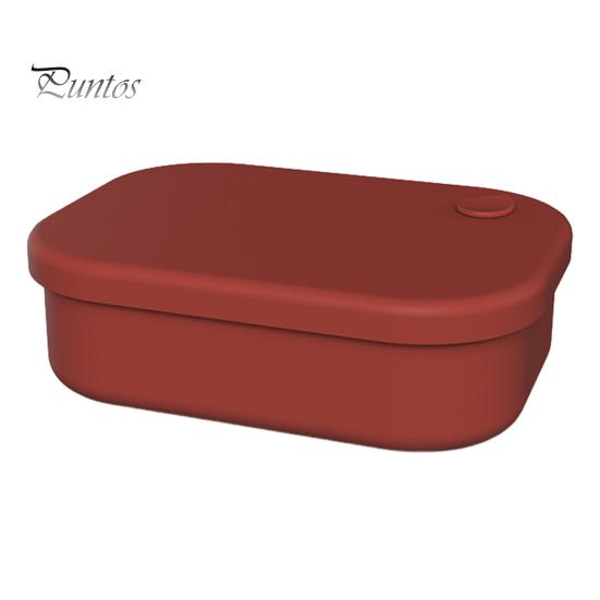 Силиконовый ланч-бокс с несколькими отделениями герметичный контейнер для хранения продуктов не содержащий бисфенола-А микроволновая печь духовка морозильник безопасный ящик для бенто для работы путешествий пикника темно-красного 1457₽