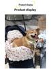 Cozy Cotton Pet Stroller Bundle: Thick Warm Pad, Pillow & Bumper for Small Dogs & Cats