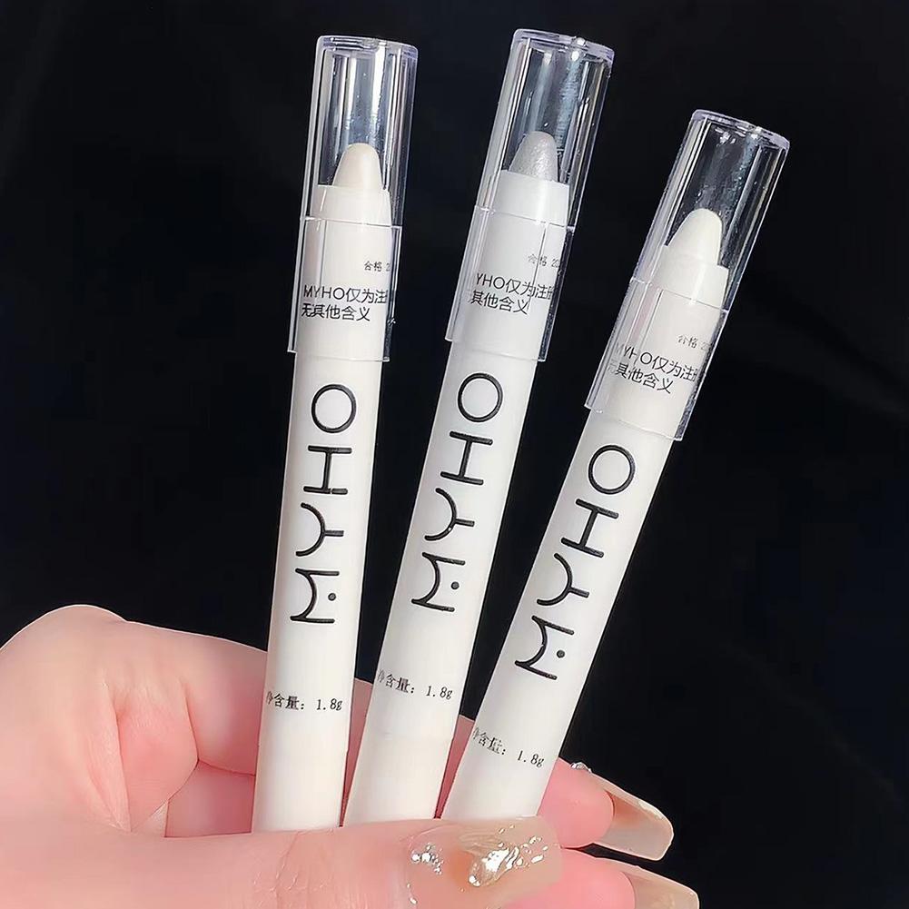 White Eyeliner Pen Pencil Eyes Brightener Eyeshadow Hightlighter Waterproof J9B5