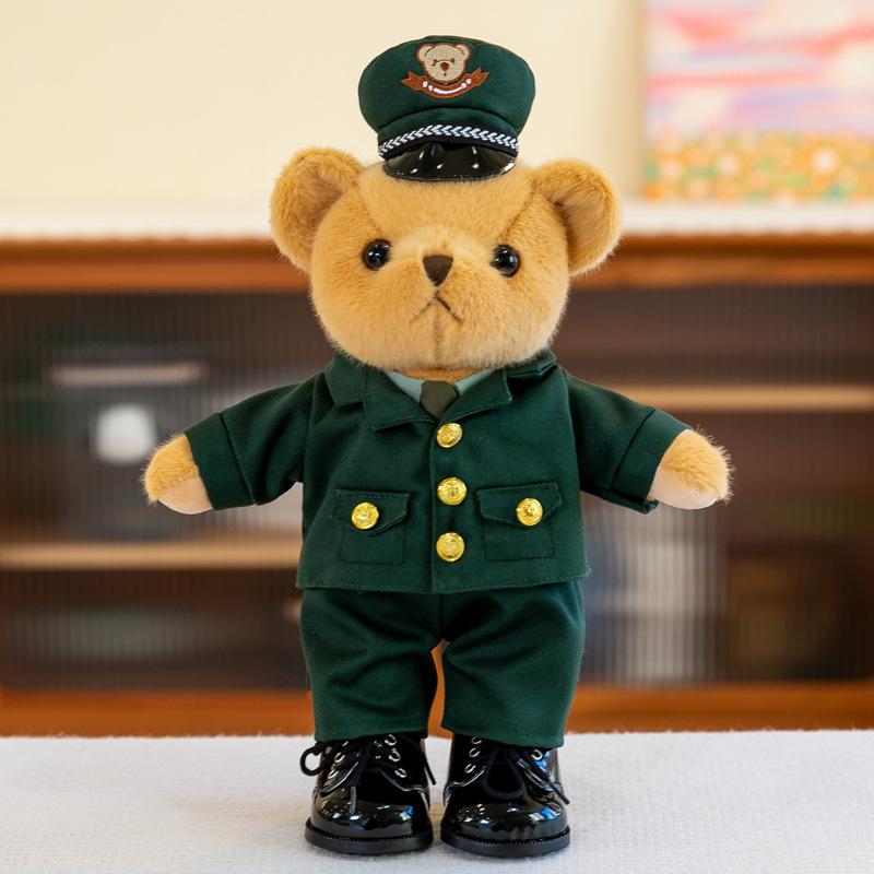

Камуфляжный Полицейский Медведь Солдат Брат Медведь Кукла Дети Плюшевая Игрушка Стоящая Кукла Тряпичная Кукла Подарок 30cm (0.36kg)