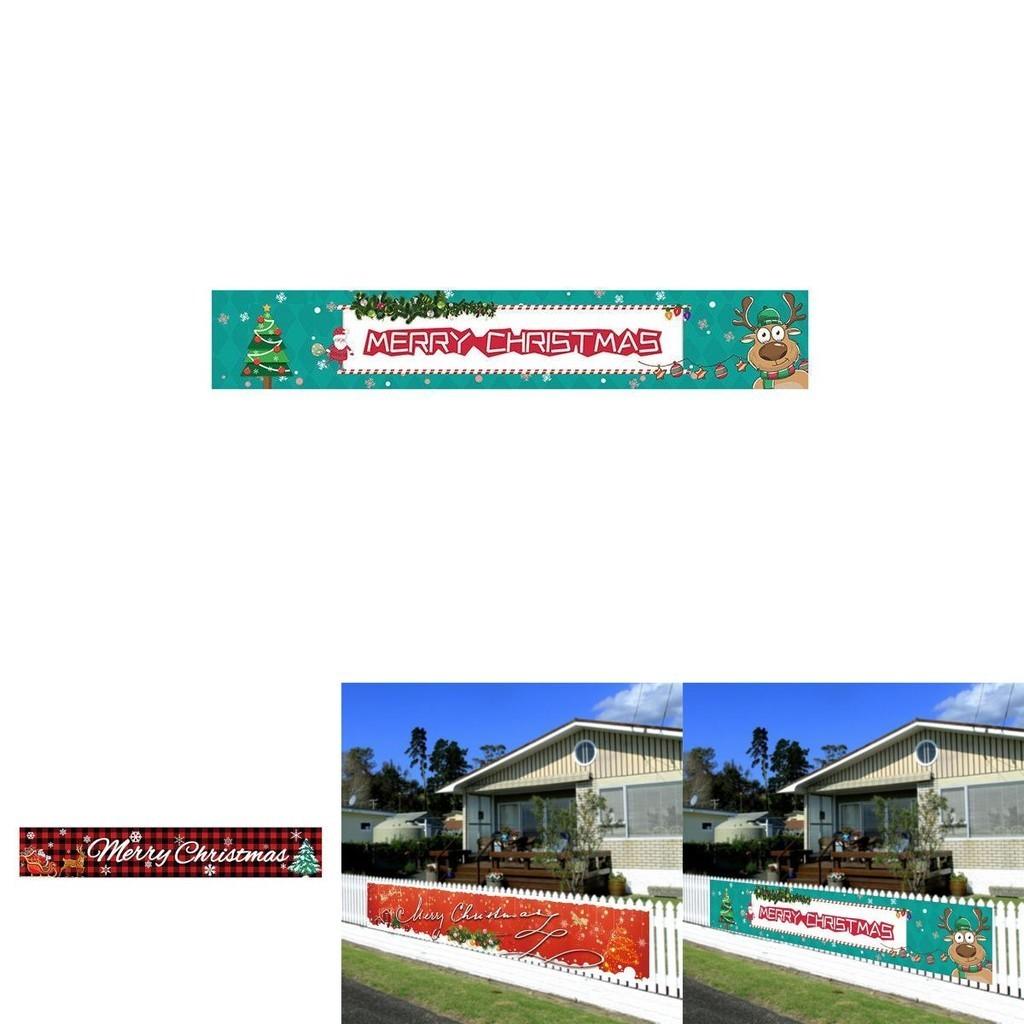 Vibrant Christmas Flags For Festive Decoration Square Shaped Polyester Banners