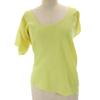 Made In Italy Short Sleeve Deformation Cut 38 Yellow Women Used