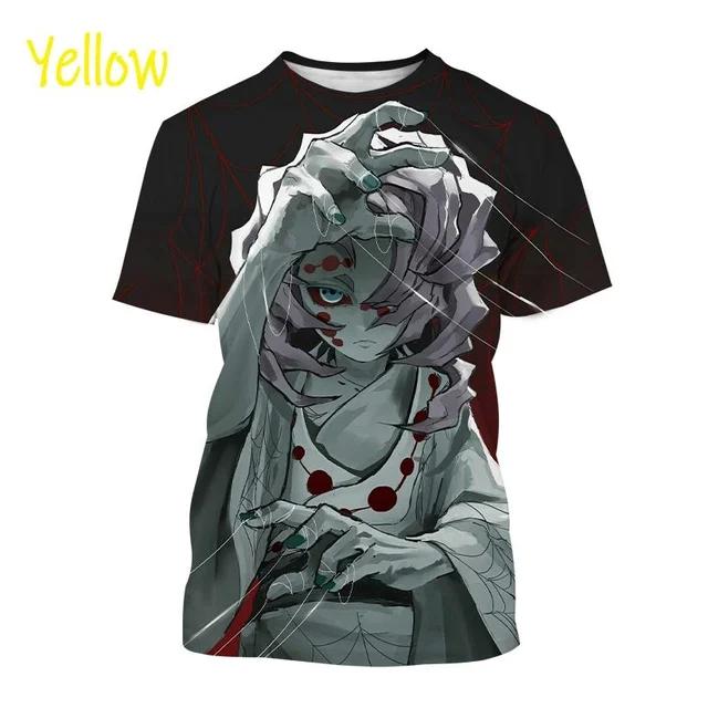 2024 New Trend Anime Printed Fashion T-shirt Cartoon 3D Printed Short Sleeve Harajuku Style Men's T-shirt Cosplay Style