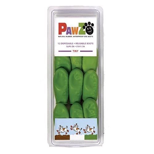 Bottes Pour Chien - PAWZ - Tiny - Vert Citron - Imperméable - Biodégradable