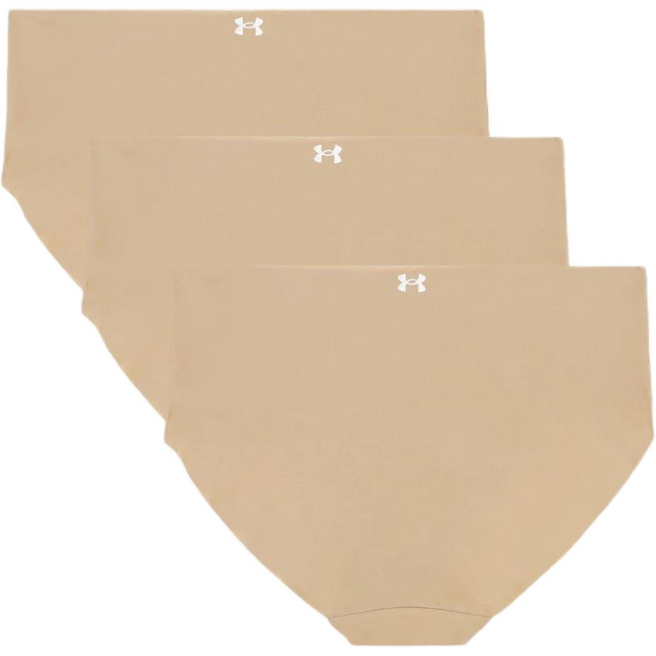 Under Armour Essentials Str Solid Comfortable Skin-Friendly Underwear 3-Pack Women Underwear Beige 1383910-500