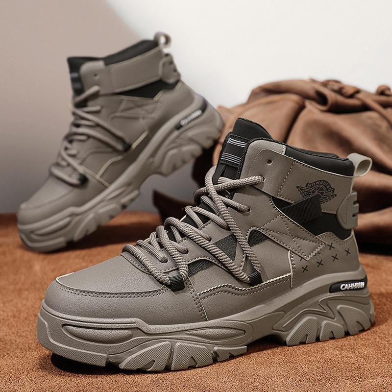 Martin boots men's autumn and winter 2024 new tooling casual locomotive boots high-top men's tooling wear-resistant labor insurance shoes